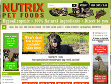 Tablet Screenshot of nutrixpetfoods.co.uk